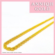 ANNIQH GOLD Rope Filled Chain - Gold 916