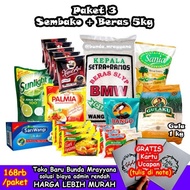 [#P-03] Paket Sembako (beras gula kopi) hampers parsel belanja bulanan