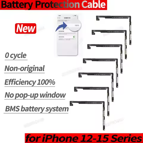 0 Cycle Battery BMS Protection Board Flex Cable Non-genuine Diagnoticable for IPhone 12 13 14 15 Pro