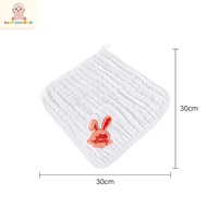 Little Bunny Embroidery Baby Cotton Handkerchief 30x30CM