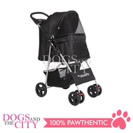 Mr. Giggles SP02 4 Wheels Pet Stroller with One Hand Folding Black