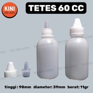 MATA Contents: 10 pcs - CC dropper bottle 60 TAPERED HOLEML NON SEAL white plastic 60ml clear eye es