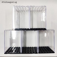 AYellowgod Stackable Acrylic Display Box For Building Blocks Figures Stand Car Model Collection Showcase SG