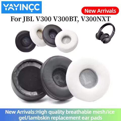 YAYINCC Soft Foam Protein Leather Ear Pads With buckle For JBL V300 V300BT, V300NXT Headset Earmuffs