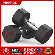 PROIRON Steel Dumbbells, Rubber Dumbbells Odorless, Steel Weights Set Men Home Gym 3kg 5kg 8kg 10kg 