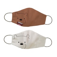 Masker duckbill kain filter lucu anak dan dewasa - We Bare Bears 03 - Anak