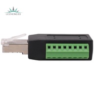 RJ45 Screw Terminal Connector RJ45 Solderless 8-Pin Terminal Block Adapter