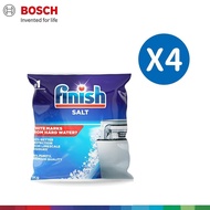 【BOSCH 博世】FINISH品牌 洗碗機專用軟化鹽(1kg袋裝)四入組