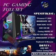 PC Gaming Komputer rakitan  Murah Fullset 1 Set Lengkap