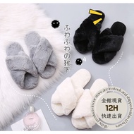 [MissMe] Ready Stock Cute Indoor Slippers Cute Slippers Furry Slippers Floor Shoes Soft Furry Slippe