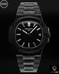 DiW 黑聖杯 全碳纖維鑽石刻度 百達翡麗鸚鵡螺 5711 (零售價:歐元 187990)