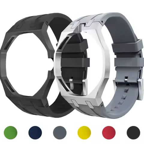 Swatch Strap Integrated Luxury Mod Kit for Swatch X AP Royal POP Aluminum Alloy Case+Silicone Strap 