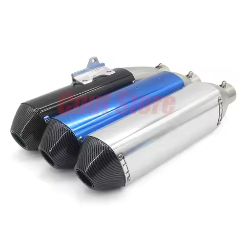 51mm Motorcycle FMF Exhaust Muffler Carbon Fiber Pipe Universal with DB Killer For KTM 450 690 EXC W