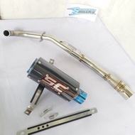 Exhaust Sc Project CRT YZF R15 / MT15 / Y15ZR / LC135 / RS150R / GSX 150 / CBR 150 Full System