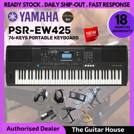 Yamaha PSR-EW425 76-key Portable Keyboard with Keyboard Stand, Bench and Pedal (PSREW425 / PSR EW425