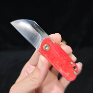 มีดพับจิ๋วขนาดเล็กกระทัดรัด วัสดุใบมีด:14c28n ระบบไร้ล็อค มี2สีให้เลือก