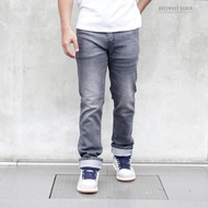 Premium Grey Selvedge Accent Whisker Jeans