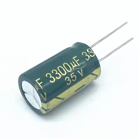 2pcs High-Quality 3300μF 35V Electrolytic Capacitors (13×25mm)