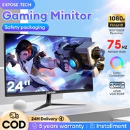 EXPOSE Monitor PC 19-24 Inch Gaming  Monitor 75HZ  HDMI Lcd Monitor