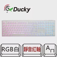 【Ducky】One 3 Pure white100% RGB 白色 PBT二色 機械式鍵盤 靜音紅軸