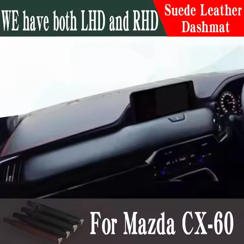 For 2024-2027 Mazda CX-60 CX60 Car Accessories Leather Dashmat Dash Mat Pad Dashboard Cover Protecto