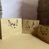 European American Counter Gift Bag C0ACH Coach Yellow Kraft Paper Tote Bag Paper Bag C Home Airplane