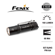 Đèn pin mini FENIX E12 V2 độ sáng 160 lumen chiếu xa 68m sử dụng pin AA kèm theo Đèn Đèn pin