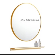 CERMIN HIASAN MIRROR WALL CERMIN DINDING HIASAN BULAT SIMPLE NORDIC BATHROOM MIRROR ALUMINUM CERMIN VIRAL WALL ROUND