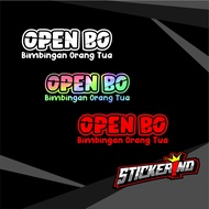STICKER STICKER CUTTING OPEN BO 1 STICKER OPEN BO