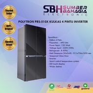 [Ready Stock] Polytron Prs-510X Kulkas 4 Pintu Inverter (New) (Khusus