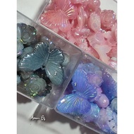 Glossy gado gado beads