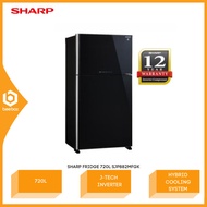 Sharp Fridge 720L Hybrid Cooling System SJ-P882MFGK SJP882MFGK Peti Ais