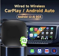 *New In Box* Android 13  CarPlay  Ai Box Wireless Android Auto/Wireless CarPlay  Adapter TV Box 2025