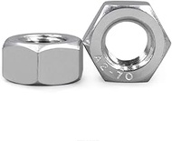 Junter 10pcs M8-1.0Pitch Fine Thread Metric A2 Stainless Steel Hex Nuts DIN934