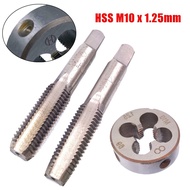 HSS M10 x 1.25mm Taper & Plug Tap & M10 x 1.25mm Die Metric Thread Right Hand