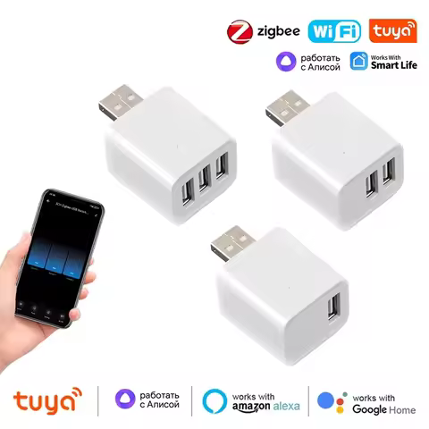 Zigbee USB Adaptor Smart WiFi Mini 1 2 3 USB Adaptor Switch 5V Micro USB Power Adaptor Smart Life Co