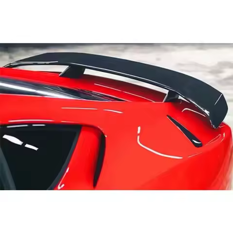 Real Dry Carbon Fiber Car Rear Wing Trunk Lip Spoiler For Ferrari 812 Superfast GTS 2017 2018 2019 2