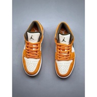 【Free Gifts】UA Orange Olive Air Jordan 1 Low “Ceramic” Basketball Shoes For Men Sneakers For Women A