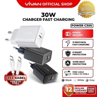 Charger 30w Type C to Type C 100cm - Vivan C30S