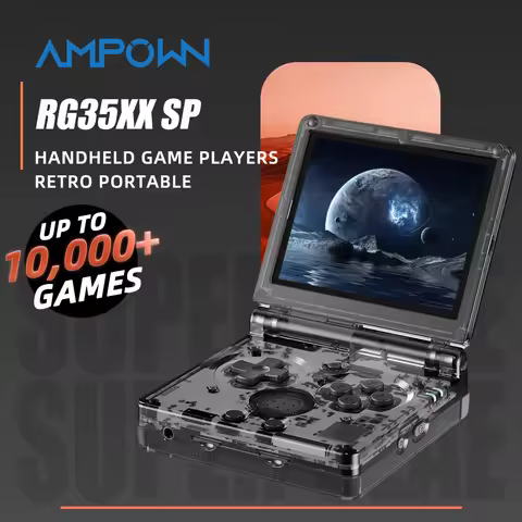 AMPOWN Anbernic RG35XXSP Folding 3.5'' IPS Linux OS Portable Video Game Console Portable Handheld Ga