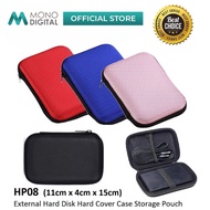 External Hard Drive Case HP08 Shockproof HDD Pouch Storage Bag for Seagate / WD / One Touch / My Pas
