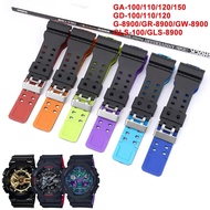 Silicone Resin Strap for Casio G-Shock GA-100/110/120/150/300/400/700 GD-100/110/120 G-8900 GLS-100 
