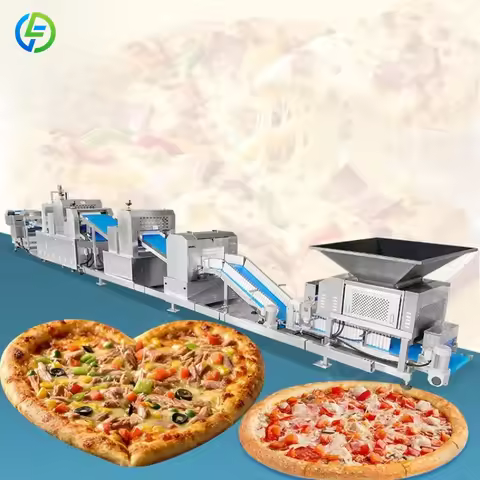 Customized Best Small Fully Automatic Cheese Pizza Base Maker Machine Frozen Pizza Production Line f