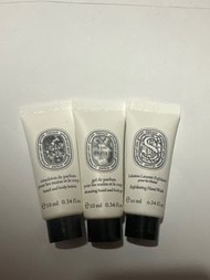 Diptyque 旅行裝產品 手部及身體潔膚凝膠、潤膚乳液和磨砂潔手液