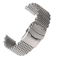 Shark Mesh Milanese Strap 18/20/22/24mm Stainless Steel Band For Seiko Watches Bracelet Watch