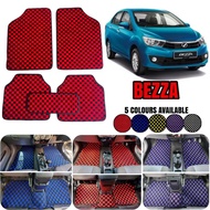 PERODUA BEZZA CARPET  5pcs(set) Perodua Bezza Thai Style Carpet Floor Car Mat Checkmate Dadu Dice