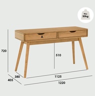 Furniture Direct LAMAR Solid Wood 4 feet Console Table console table console table modern solid wood