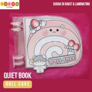 [47] Quiet book roll cake/ paper doll book Roll cake paper doll house roll cake