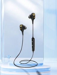 Audífonos Bluetooth deportivos inalámbricos intraurales con batería de larga duración actualizada, adecuados para correr, deportes, transporte y uso comercial.