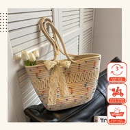 Fashionable Knitted Beach Bag - Size 42cm